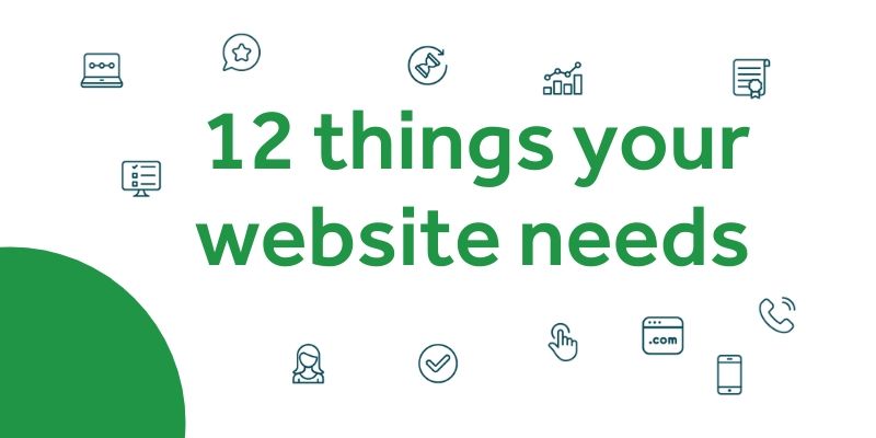 12 things your website needs